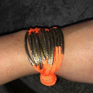 Orange and gold bracelet